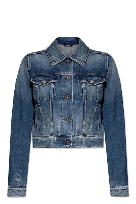 dolce gabbana denim jacket womens